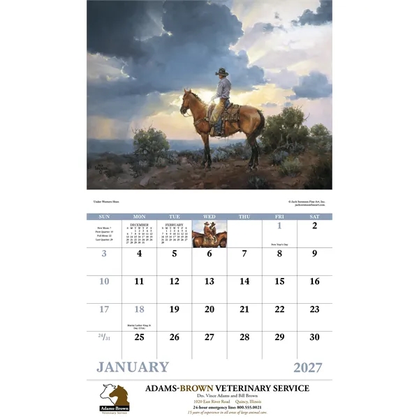 Good Value™ Western Frontier - Stapled Calendar