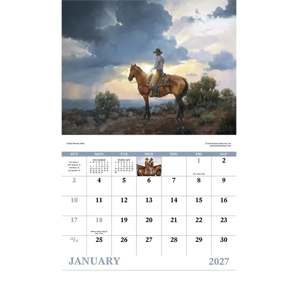 Good Value™ Western Frontier - Stapled Calendar
