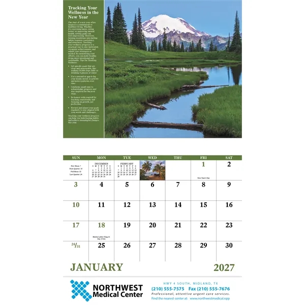 Good Value™ Healthy Living - Stapled Calendar