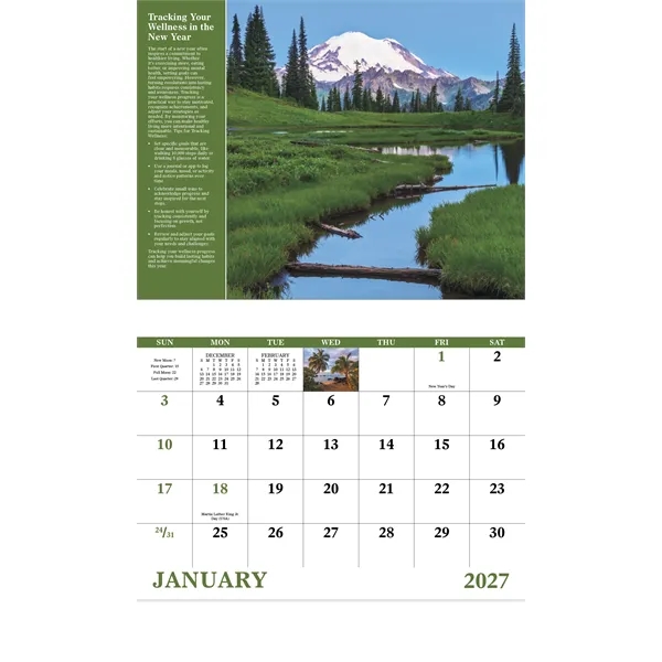 Good Value™ Healthy Living - Stapled Calendar