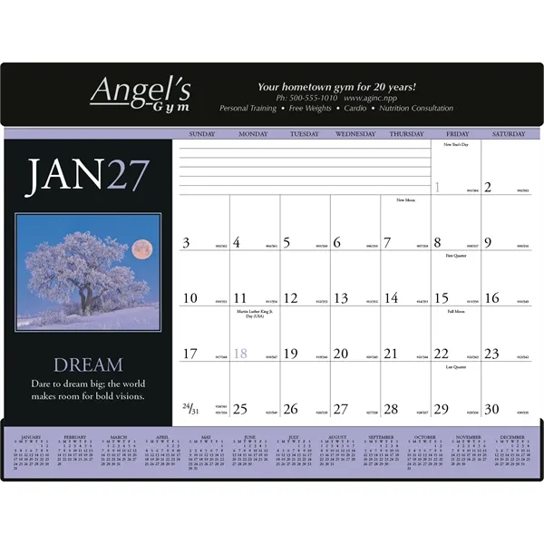 Triumph® Calendars Motivations Desk Pad