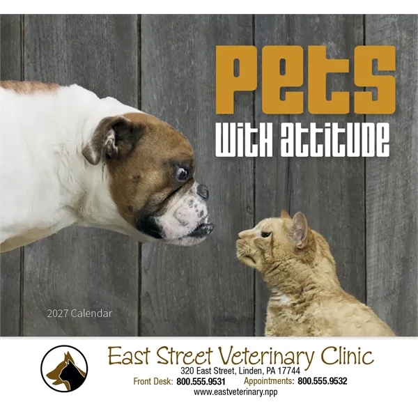 Good Value™ Pets with Attitude - Stapled Calendar