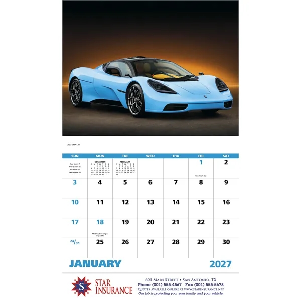 Good Value™ Exotic Sports Cars - Stapled Calendar