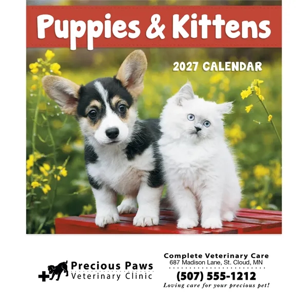 Good Value™ Puppies & Kittens - Mini Calendar
