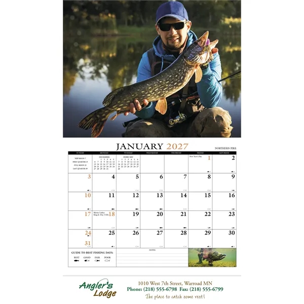 Products Fishing Guide Appointment Calendar - Stapled
