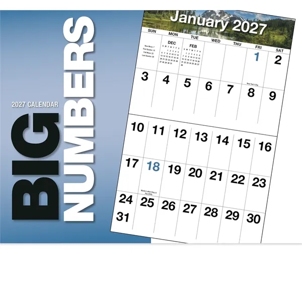 Products Big Numbers Appointment Calendar - Stapled