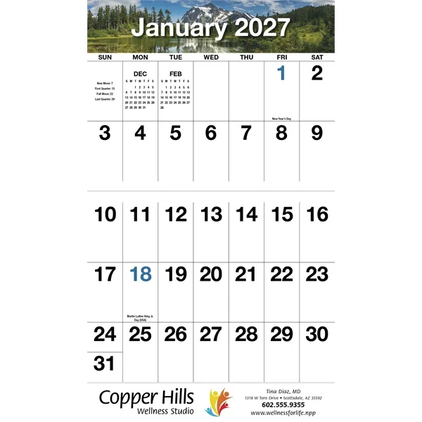 Products Big Numbers Appointment Calendar - Stapled
