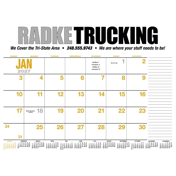 Products 13-Month Desk Pad Calendar