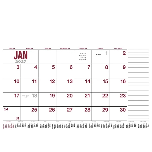 Products 13-Month Desk Pad Calendar