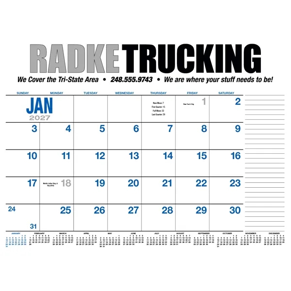 Products 13-Month Desk Pad Calendar
