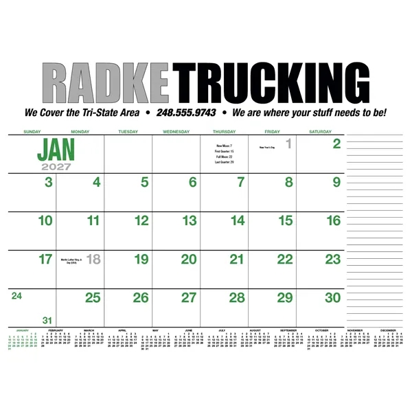 Products 13-Month Desk Pad Calendar
