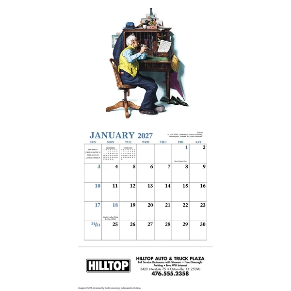Products Norman Rockwell Mini Calendar