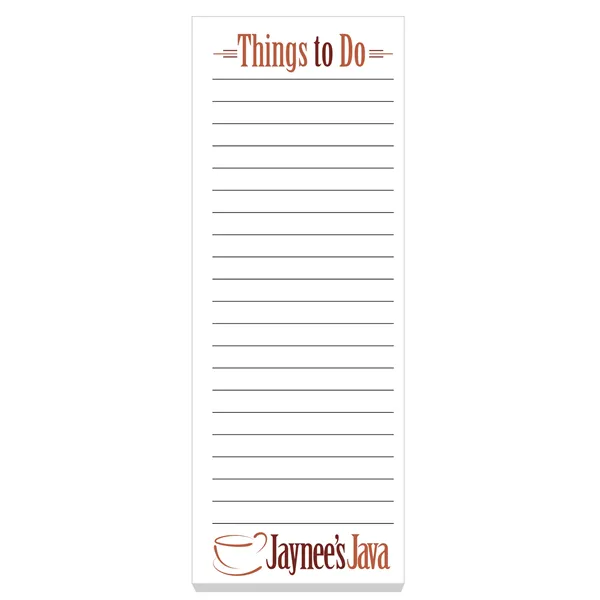 Souvenir® Sticky Note™ 3" x 8" Pad with Magnet, 25 sheet