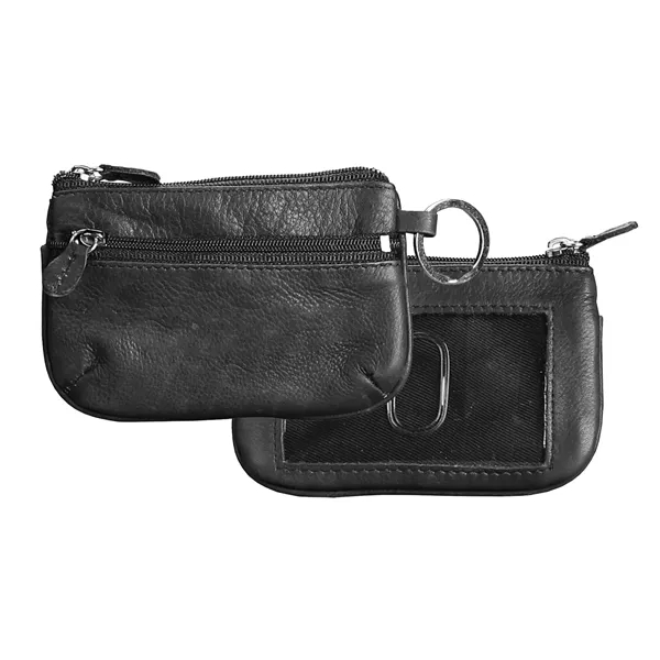 Andrew Philips® Leather Coin Case & ID Holder Wallet