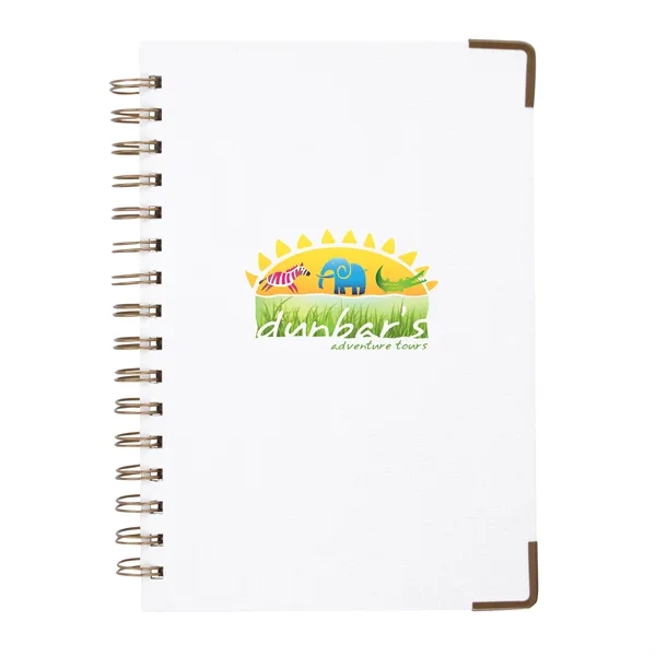 Good Value™ Woven Paper Hardback With Metal Accents Notebook
