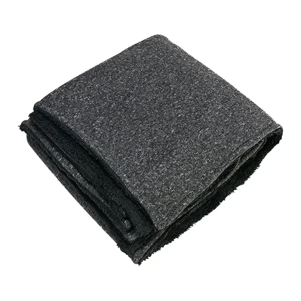 Sherpa-Backed Heathered Blanket
