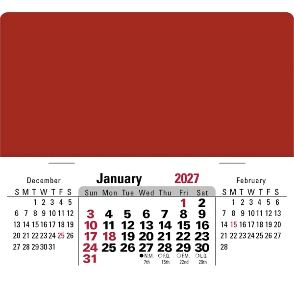 Triumph® Calendars Press-N-Stick XL Header with 3-Month H...