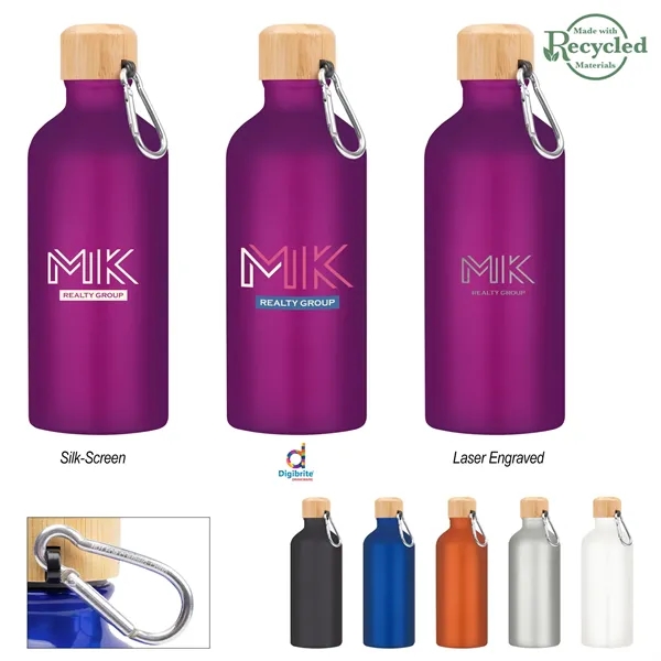 20 Oz. Aluminum Tundra Bike Bottle With Bamboo Lid