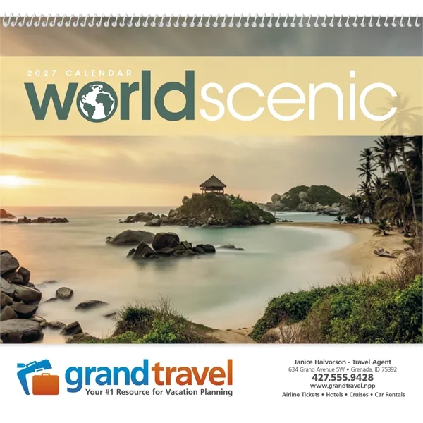 Triumph® Calendars World Scenic Calendar