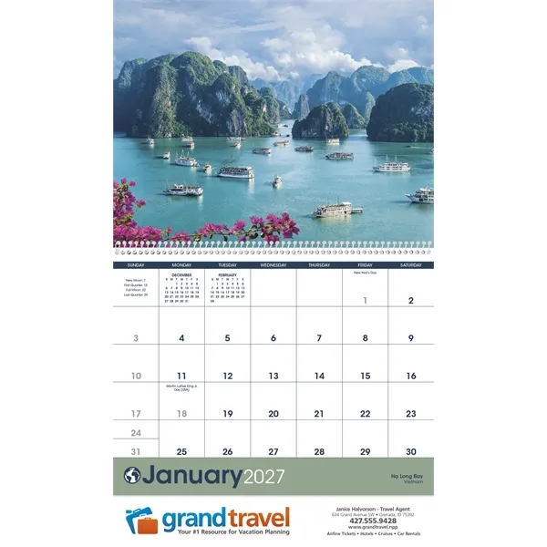 Triumph® Calendars World Scenic Calendar