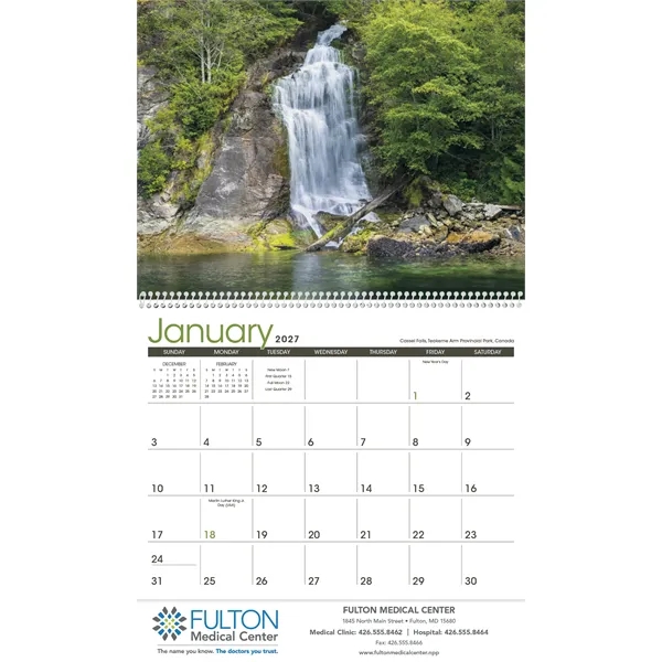 Triumph® Calendars Waterfalls Calendar