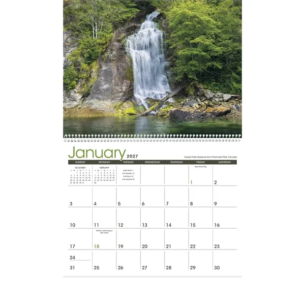 Triumph® Calendars Waterfalls Calendar
