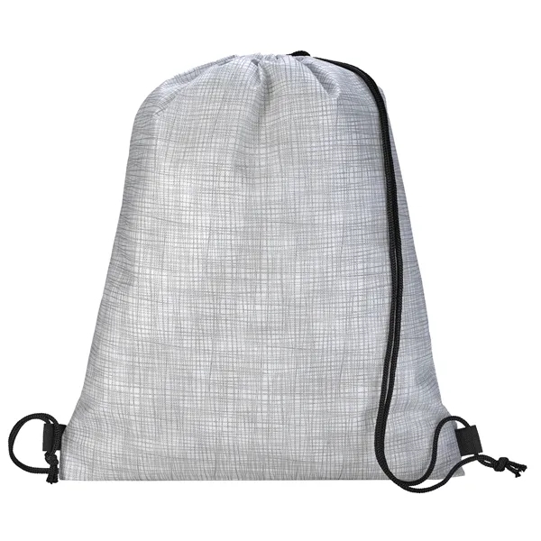 Custom Good Value™ Non-Woven Shimmer Drawstring Backpack