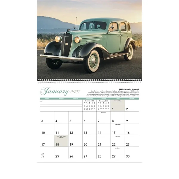 Triumph® Calendars Antique Cars Calendar