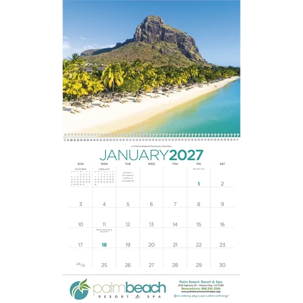 Triumph® Calendars Beaches Calendar