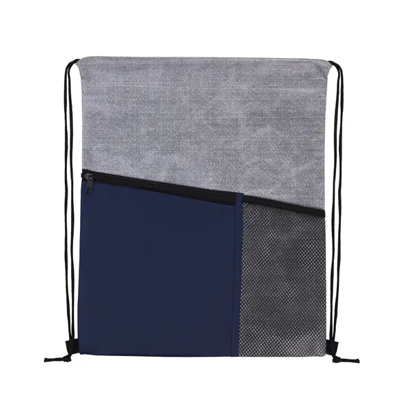 Good Value™ Heathered RPET Non-Woven Drawstring Backpack