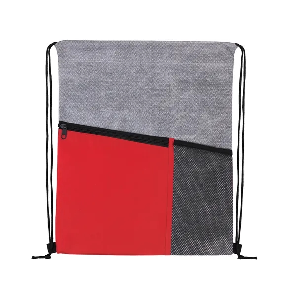 Good Value™ Heathered RPET Non-Woven Drawstring Backpack