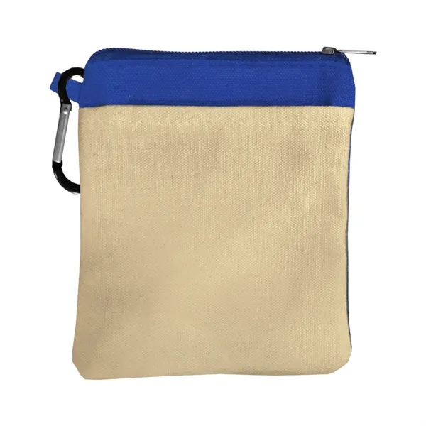 Garyline® Canvas Zipper Pouch with Carabiner