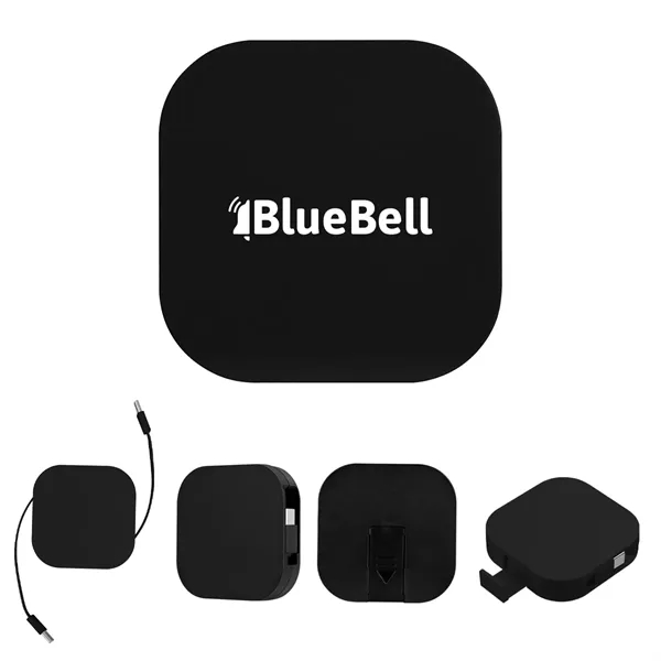 Custom 60W rABS Retractable Quick Charging Cable & Phone Stand