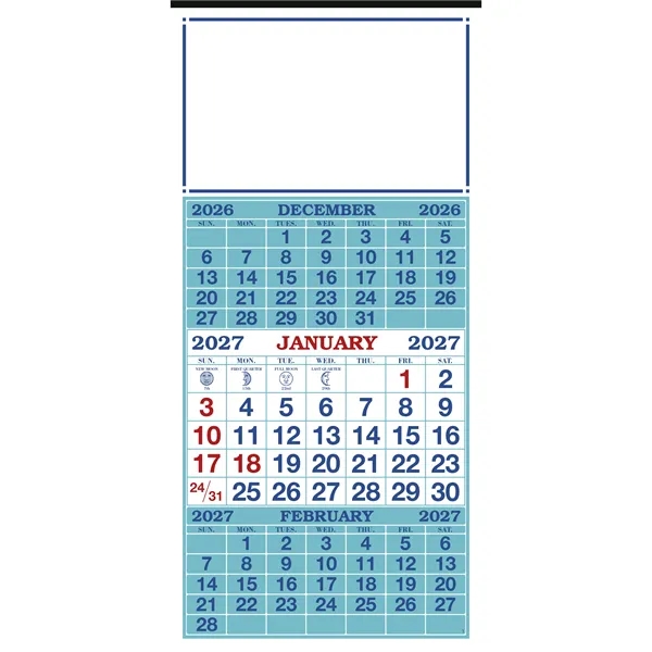 Custom Skinner & Kennedy® 3-Month Display 12-Sheet Calendar