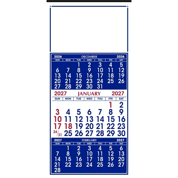 Custom Skinner & Kennedy® 3-Month Display 12-Sheet Calendar