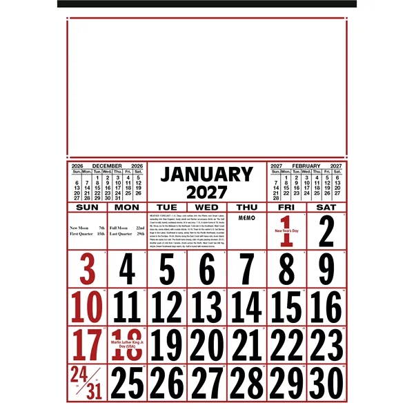 Skinner & Kennedy® Commercial 12-Sheet Calendar