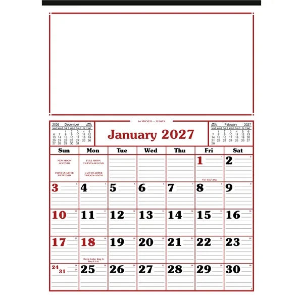 Custom Skinner & Kennedy® Commercial 12-Sheet Calendar