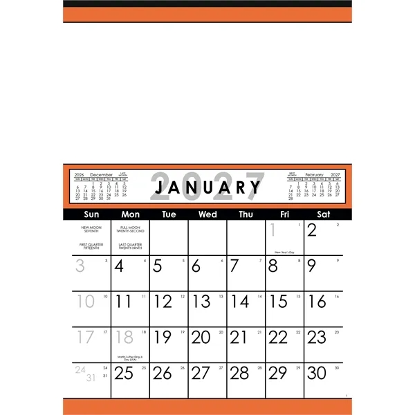Custom Skinner & Kennedy® Commercial 12-Sheet Calendar