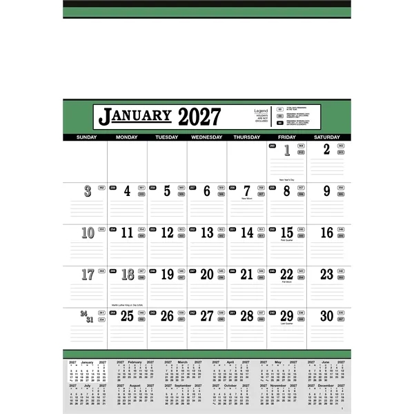 Skinner & Kennedy® Contractor's 13-Sheet Calendar