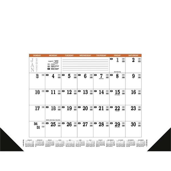 Skinner & Kennedy® Contractor's Desk Pad Calendar