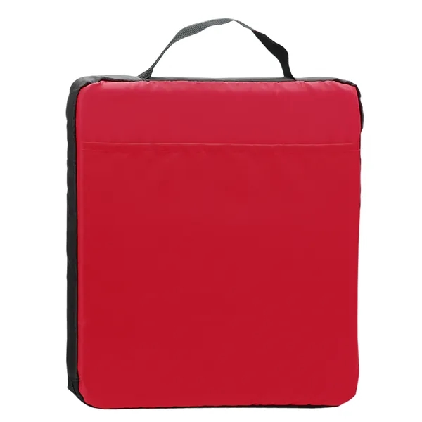 Custom Garyline® 13.5" Fabric Stadium Cushion with Pocket