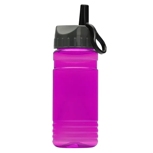 Garyline® RPET Bottle with Ring-Straw Lid - 20 oz.