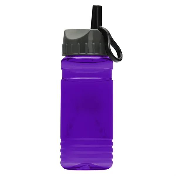 Garyline® RPET Bottle with Ring-Straw Lid - 20 oz.