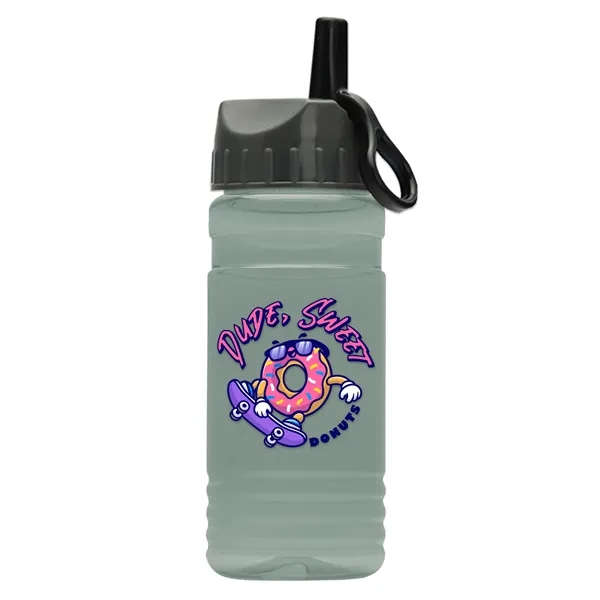 Garyline® RPET Bottle with Ring-Straw Lid - 20 oz.