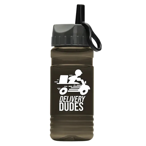Garyline® RPET Bottle with Ring-Straw Lid - 20 oz.