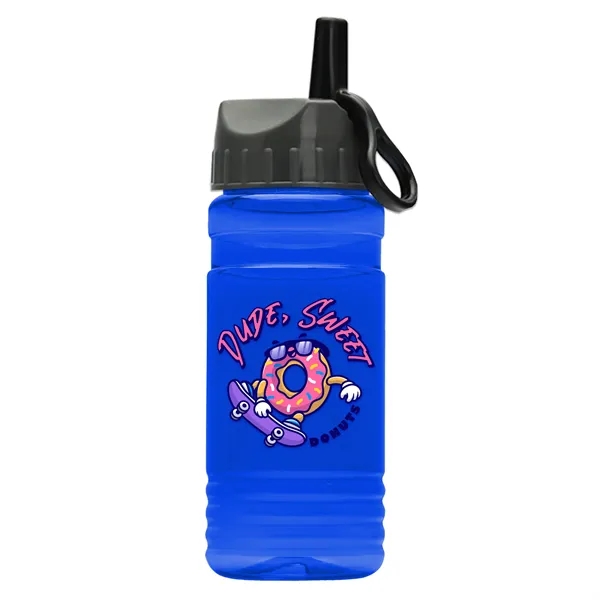 Garyline® RPET Bottle with Ring-Straw Lid - 20 oz.