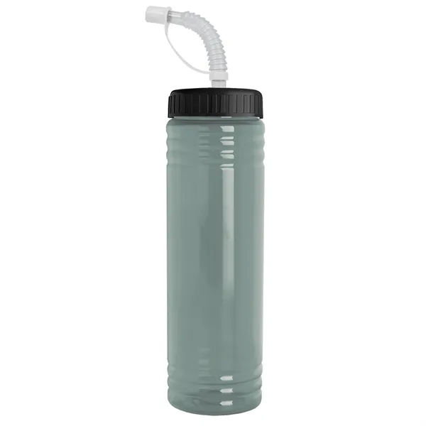 Garyline® Slim Fit RPET Bottle with Straw Lid - 24 oz.