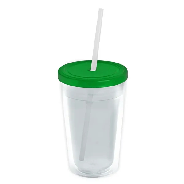 Garyline® Transparent Tumbler with Straw Lid and Full-Col...