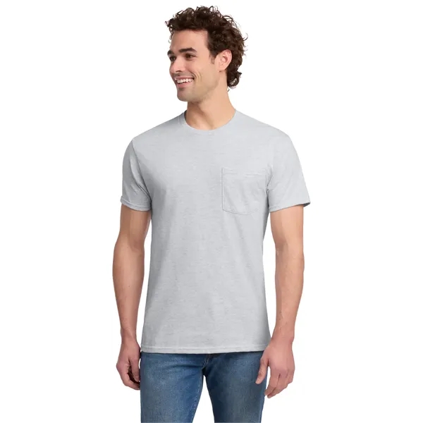 Jerzees - Dri-Power 50/50 Cotton/Poly Pocket T-Shirt.