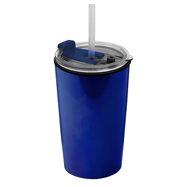 Garyline® Sentinel Metallic Acrylic Tumbler with 2-in-1 L...